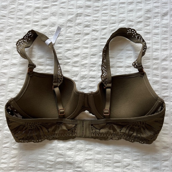 NWOT Aerie Real Power Balconette Lightly Lined Bra in Olive, 34B - Picture 10 of 15